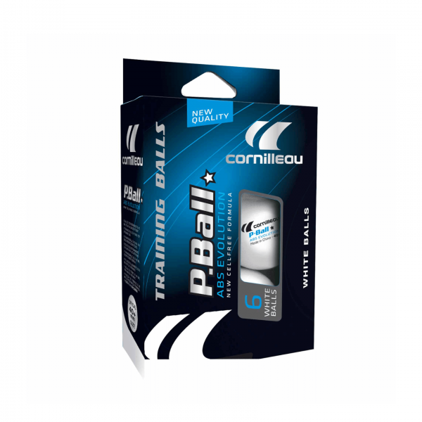 Мячи Cornilleau P-Ball ABS Evolution 1*  6 шт. (белый)