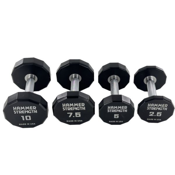 Гантельный полиуретановый ряд от 2,5 до 25 кг, шаг 2,5 кг Gymmaster ANA-072